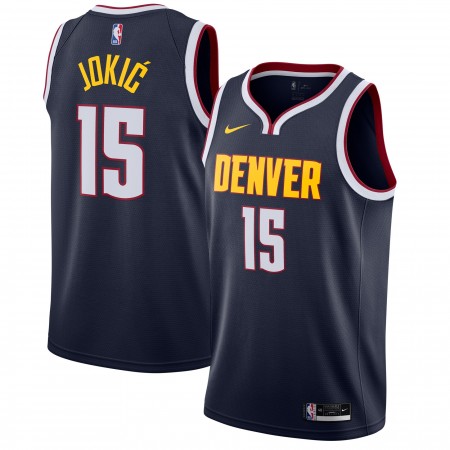 Herren NBA Denver Nuggets Trikot Nikola Jokic 15 Nike 2020-2021 Icon Edition Swingman